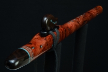 Salmon Gum Burl Native American Flute, Minor, Mid G-4, #F11L